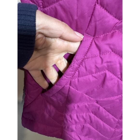 The North Face Jacket Sz L 14-16 Logo Quilted Outerwear Winter Pink Girls - Picture 4 of 7